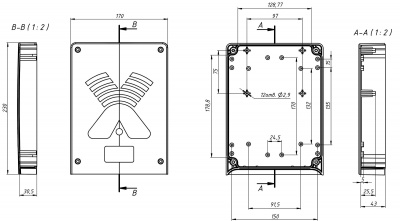 Гермобокс AX-BOX 230x170x77 IP67